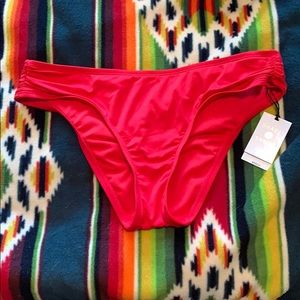 Red swim bottoms
